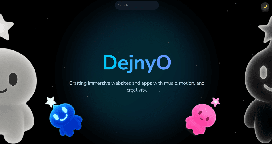 Screenshot of Dejnyo project